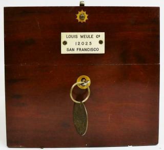Rare Antique 2 Day Louis Weule Co No12025 Boxed Fusee Ships Marine Chronometer 11