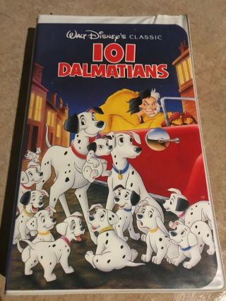 Disney 101 Dalmatians Black Diamond Classic (vhs,  1992),  Collectible,  Rare Find