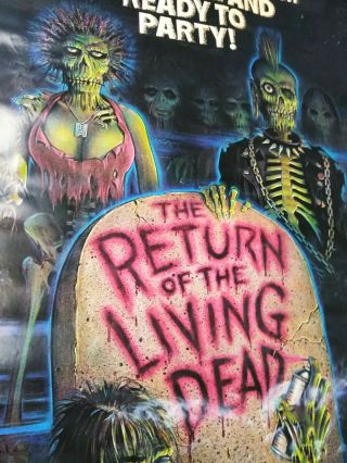 Nss Rare " The Return Of The Living Dead " Poster 27x41 - 1985 Doncalfa.