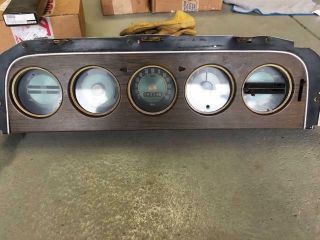 1969 Mercury Cyclone Guage Cluster With Rare Clock Option
