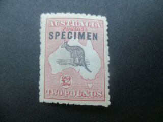 Kangaroo Stamps: £2 Specimen 3rd Watermark - Rare (f298)