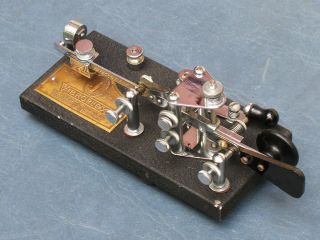Rare 1952 Vibroplex Zephyr Morse Code Bug Key