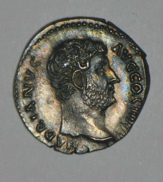 Roma Hadrian Silver Denar Egypt Unc Rare