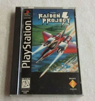 Raiden Project (sony Playstation 1,  1996) Ps1 Complete Game Cib Rare