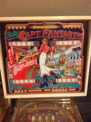 Rare 1976 Bally’s Elton John Captian Fantastic Pinball Machine 2