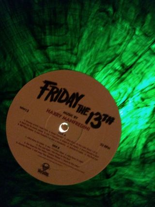 Friday The 13th Soundtrack Lp Rare Crystal Lake Murky Green Lp Hidden Color