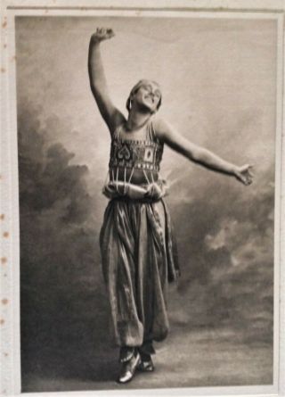 Vaslav Nijinsky.  Rare 1913 Auguste Bert Print.  Diaghilev.  Ballet Russe.