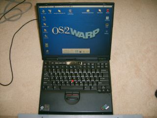Ibm Thinkpad T20 Laptop With Os/2 Warp 4 And Dos Dual Boot,  Very Rare