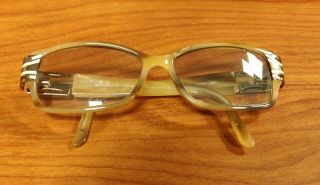 Rare Cazal Rx Eyeglass Frames Mod.  3013 Brown & Gold Germany Retail $400