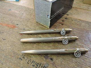 RARE NOS Vintage TITANIUM PARKER T1 Fountain Pen Ballpoint Mechanical Pencil Set 3