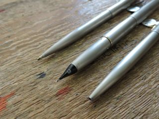RARE NOS Vintage TITANIUM PARKER T1 Fountain Pen Ballpoint Mechanical Pencil Set 8