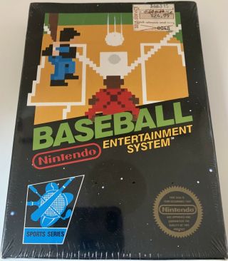 Nintendo Baseball Mib Rare 1985 Nes,  Hangtag,  Shrink Wrapped