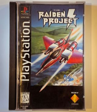 Raiden Project (sony Playstation 1,  1996) Ps1 Complete,  Oe Stickers,  Cib Rare