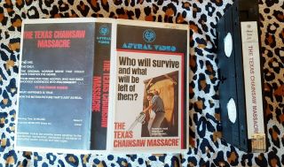 The Texas Chainsaw Massacre Astral VHS Horror cult clamshell Rare NTSC 3