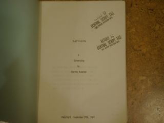 Extremely Rare Stanley Kubrick Napoleon And Barry Lyndon Production Scripts