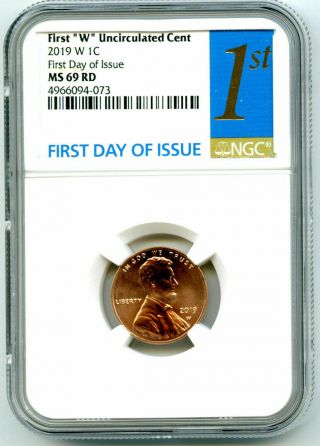 2019 W Lincoln Penny Ngc Ms69 Uncirculated Cent First Day Rare Cert 4966094 - 073