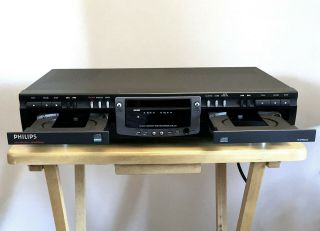 Rarely Philips Cdr 200 Cd Recorder Dual Deck
