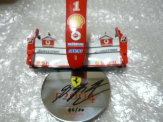 F2004 1/12 Nose Cone Michael Schumacher Signed With Acrylic Case Only 50 Rare