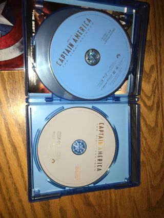 CAPTAIN AMERICA THE FIRST AVENGER 3D BLU - RAY DVD DIGITAL RARE OOP SLIPCOVER 3