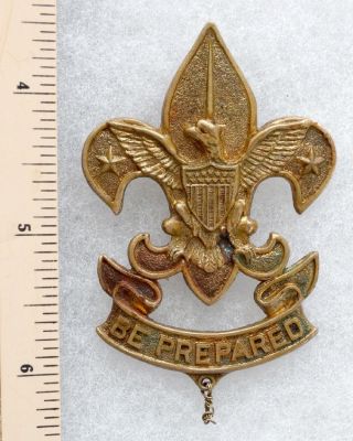 Rare 1911 Large 3 " 69mmx48mm T H Foley First Class Boy Scout Badge Pin