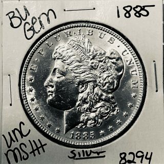 1885 Bu Gem Morgan Silver Dollar Unc Ms,  U.  S.  Rare Coin 8294