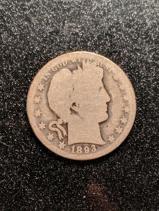 1893 - O Orleans Silver Barber Half Dollar,  Rare Key Date