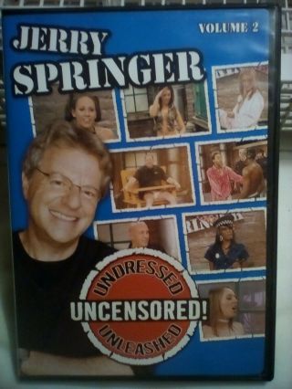 Jerry Springer - Undressed,  Unleashed And Uncensored - Vol.  2 Dvd Rare Oop Htf