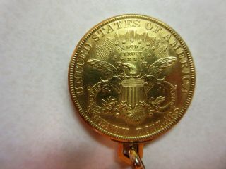 Rare Piaget 18k YG 1900 Gold Coin Flip Up Pocket Watch w/ 14 kt.  watch chain 11