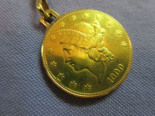 Rare Piaget 18k YG 1900 Gold Coin Flip Up Pocket Watch w/ 14 kt.  watch chain 2