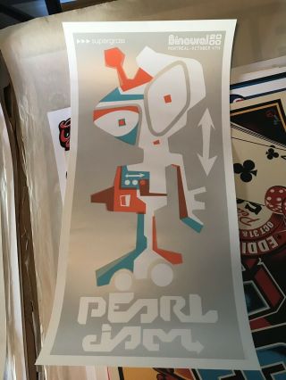 Pearl Jam 2000 Binaural Tour Poster.  Stored Flat.  Rare.