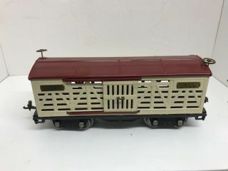 Rare Lionel Train 513 Standard Gauge Maroon Cream Stock Car Estate