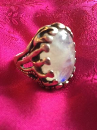 Peacock Moonstone Magical Witchy Cool Handmade Rare & Unique See