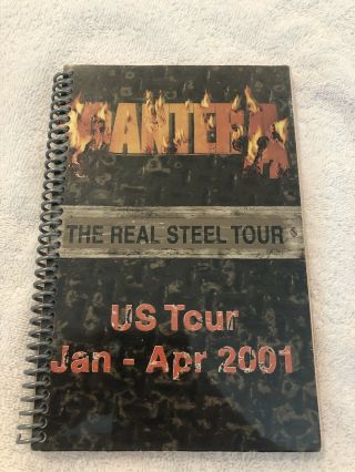 Pantera Reinventing The Steel Tour Band Itinerary Book Rare Dimebag Darrell Look
