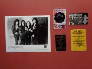 Black Sabbath,  Promo Photo,  4 Different Backstage Passes,  Rare Originals,