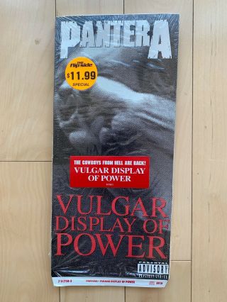 Pantera Vulgar Display Of Power Cd Longbox Only Rare Dimebag Darrell 1992