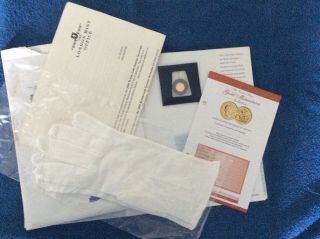 Very Rare Collectors 2009 1/4 Gold Sovereign With Certificate Of Authenticity