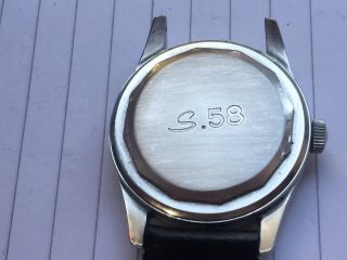 Zenith S.  58 Vintage 20j Bumper Automatic - Stainless Steel - In F.  W.  O - Accurate - Rare