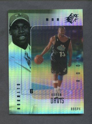 1999 - 2000 Spx 93 Rookie Card Rc Radiance Baron Davis Rare Sp 007/100