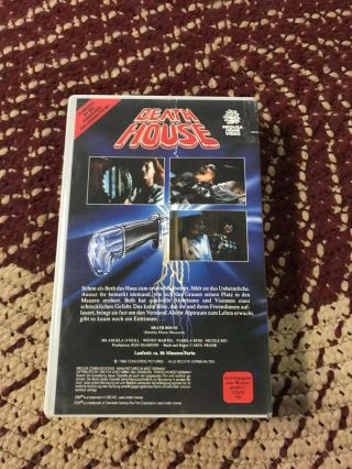DEATH HOUSE HORROR SOV SLASHER RARE OOP VHS BIG BOX SLIP 3