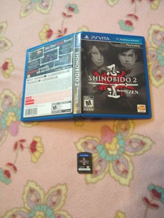 Shinobido 2 Revenge Of Zen Complete Cib Sony Playstation Vita Very Rare