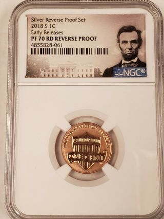 2018 S Lincoln Penny 1c Reverse Ngc Pf 70 Rd Early Releases Rare Lincoln Label