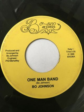 Rare Boogie Funk Soul 45/ Bo Johnson " One Man Band " Hear