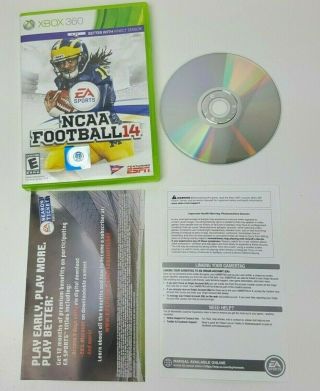 Ncaa Football 14 Microsoft Xbox 360 2013 Resurfaced Complete Rare