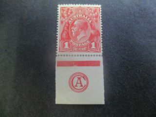 Kgv Stamps: 1d Red Single Watermark - Rare (f58)