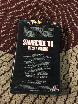 STARRCADE 86 SKY WALKERS WCW NWA WCW WWE WWF TNA RARE OOP VHS BIG BOX SLIP 3