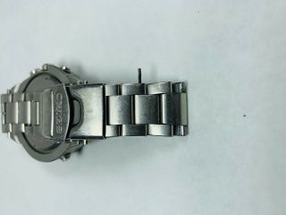 Rare 200m Seiko Stainless Steel Chronograph Men ' s Wrist Watch Yellow 7T32 - 6K19 7