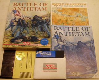 Rare Battle Of Antietam By Strategic Simulations For Ibm Pc And Pcjr