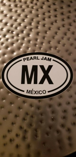 Pearl Jam Vedder Sticker Mexico Mx Rare