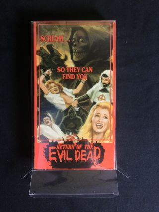 Return Of The Evil Dead Rare Horror Vhs W Box Protector See Store