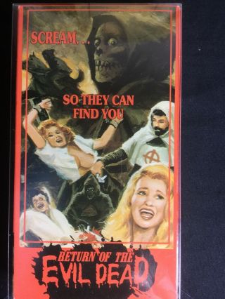 Return of the Evil Dead Rare Horror VHS W Box Protector SEE STORE 2